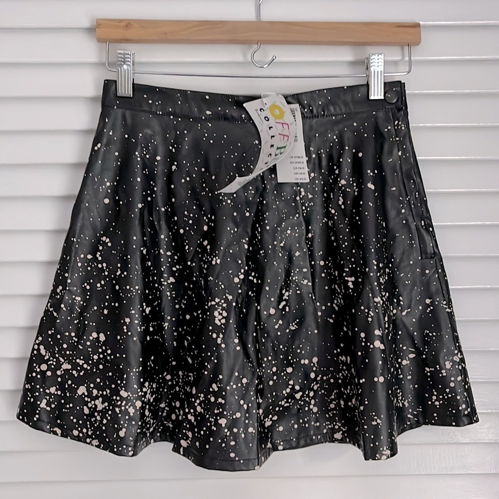 NEW Deadstock Vintage American Apparel Offbeat Collection Splatter Skater Skirt